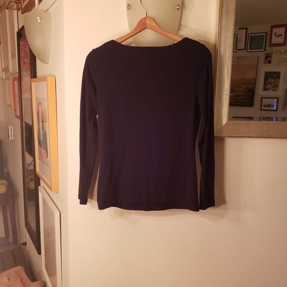 Black James Perse draped top! - Picture 4 of 5